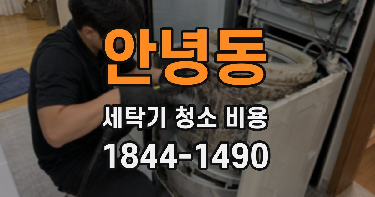 안녕동 세탁기 청소 비용