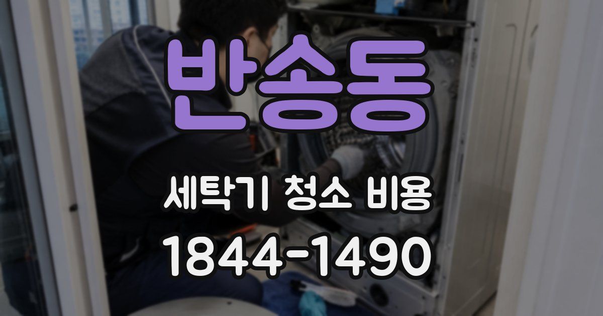 반송동 세탁기 청소 비용