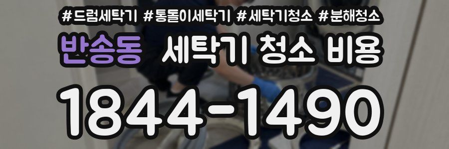 반송동 세탁기 청소 비용