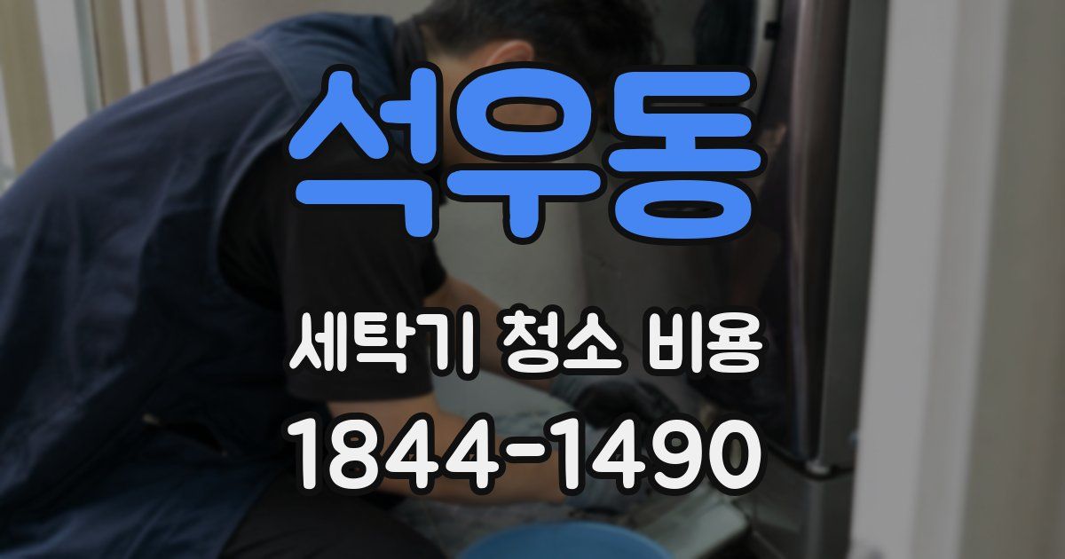 석우동 세탁기 청소 비용