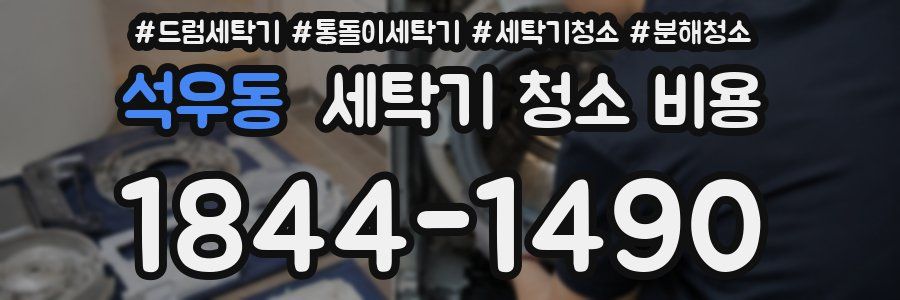 석우동 세탁기 청소 비용