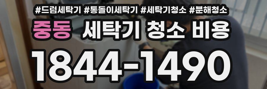 중동 세탁기 청소 비용