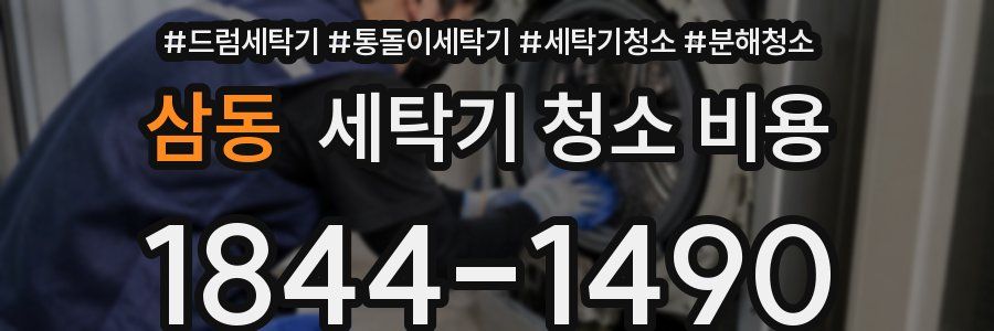 삼동 세탁기 청소 비용
