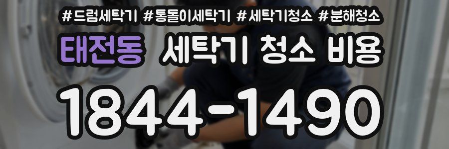 태전동 세탁기 청소 비용