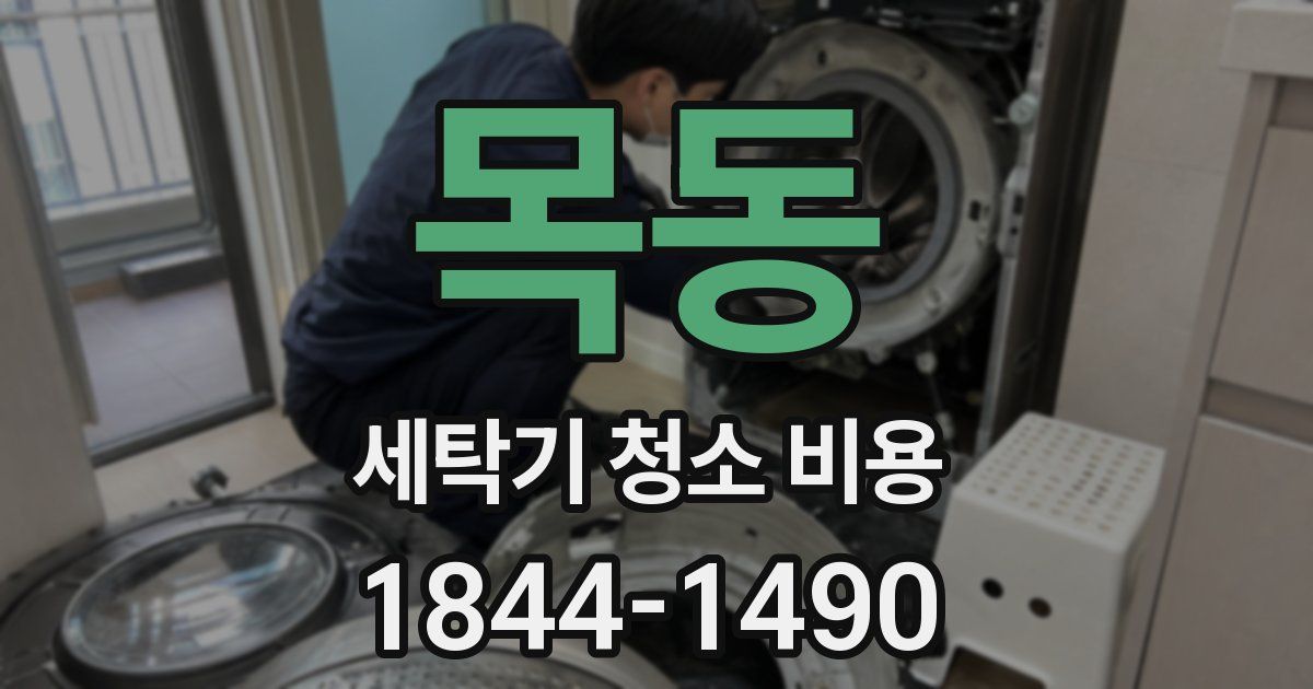 목동 세탁기 청소 비용