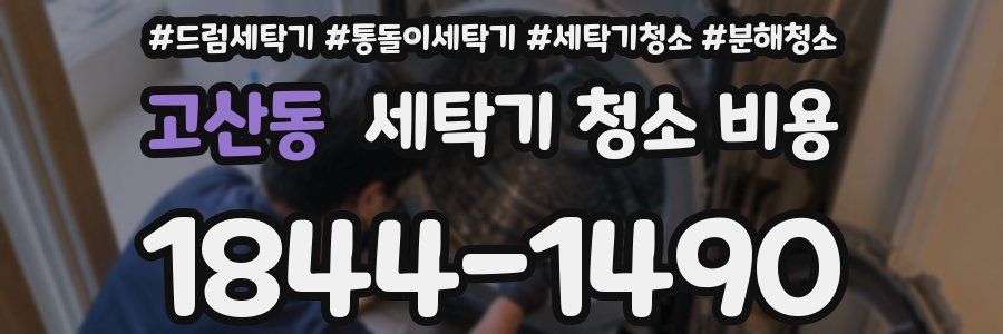 고산동 세탁기 청소 비용
