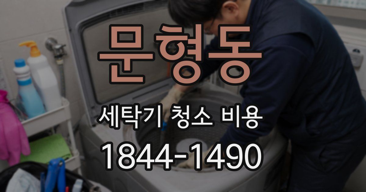 문형동 세탁기 청소 비용