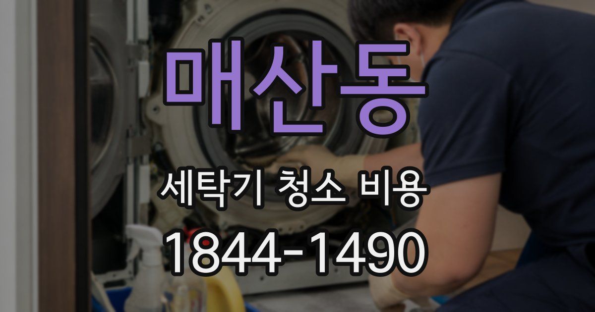 매산동 세탁기 청소 비용