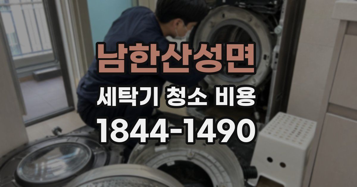 남한산성면 세탁기 청소 비용