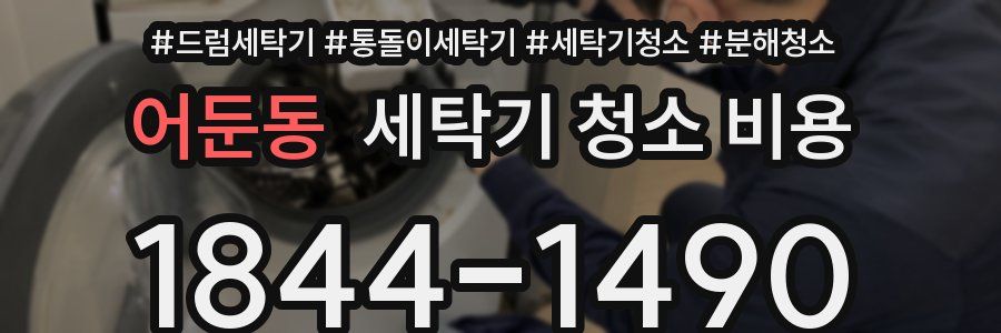 어둔동 세탁기 청소 비용