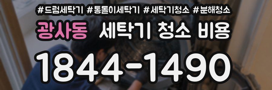 광사동 세탁기 청소 비용