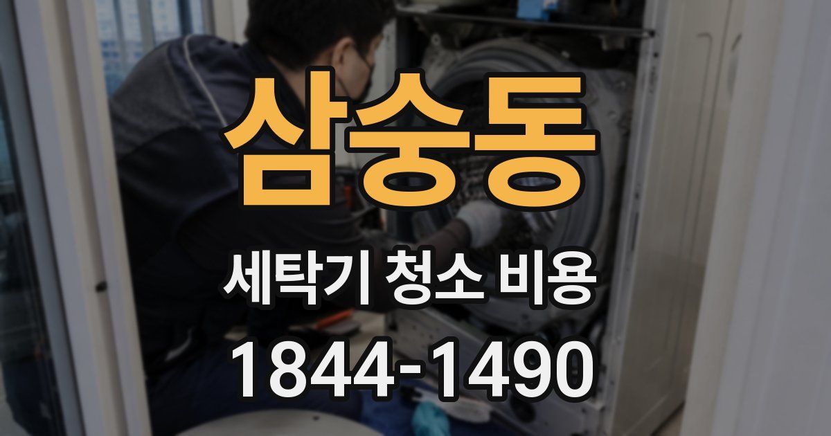 삼숭동 세탁기 청소 비용