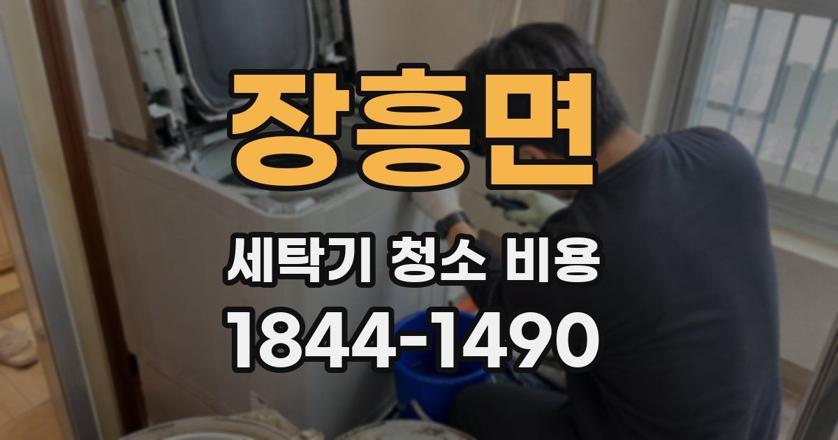 장흥면 세탁기 청소 비용