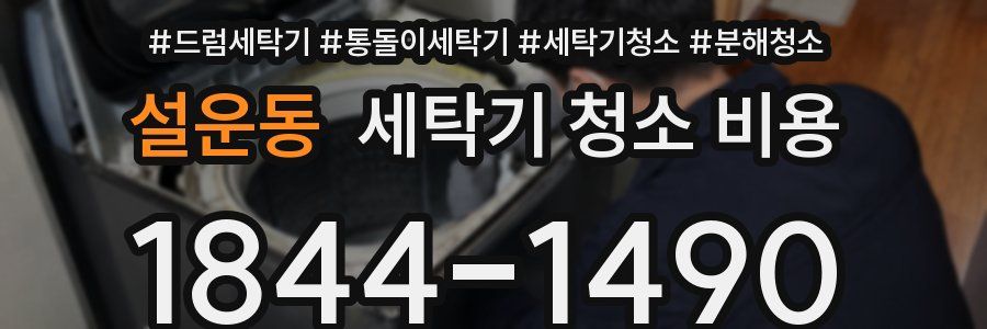 설운동 세탁기 청소 비용