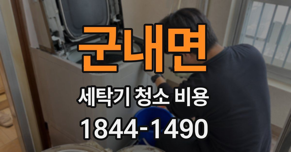 군내면 세탁기 청소 비용