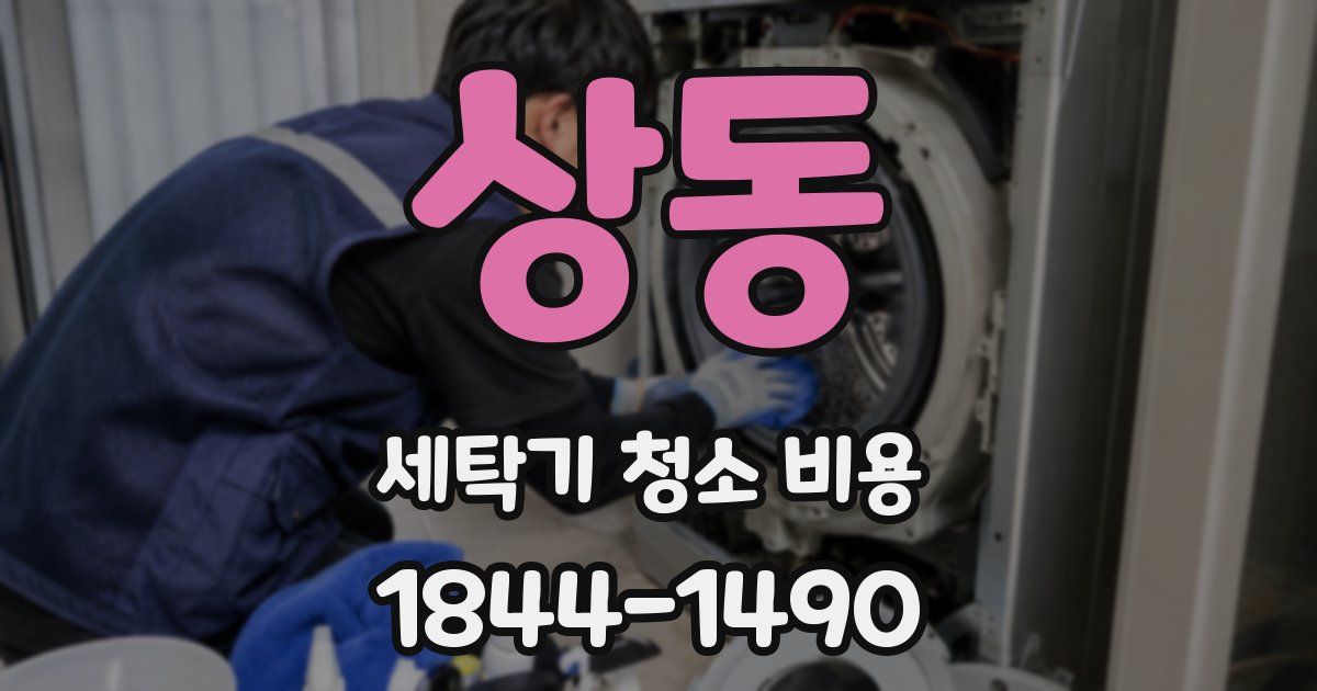 상동 세탁기 청소 비용