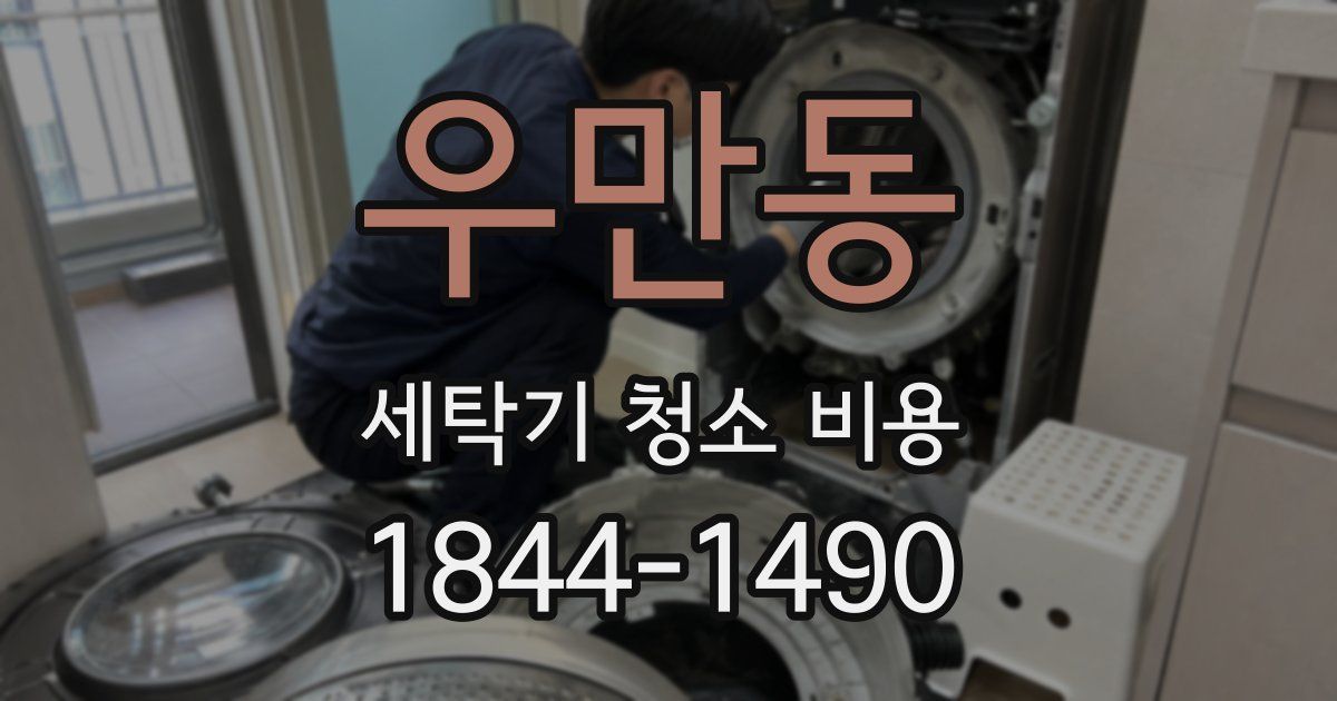 우만동 세탁기 청소 비용
