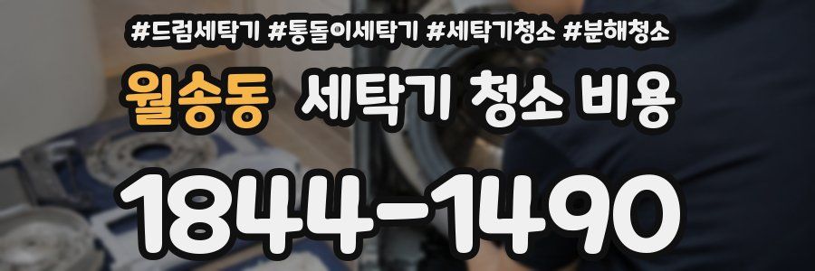 월송동 세탁기 청소 비용