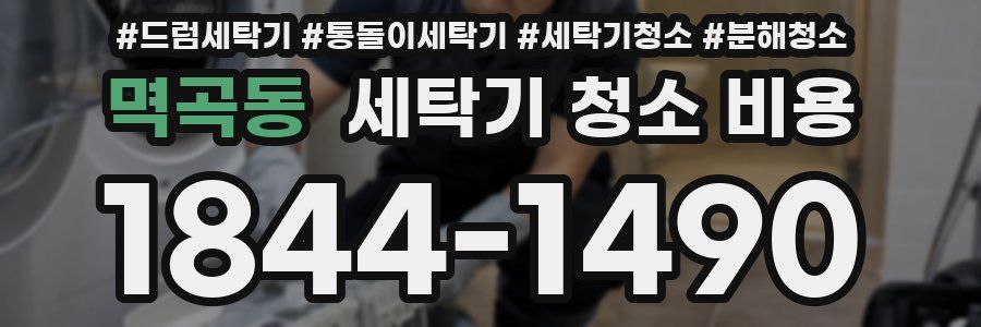 멱곡동 세탁기 청소 비용