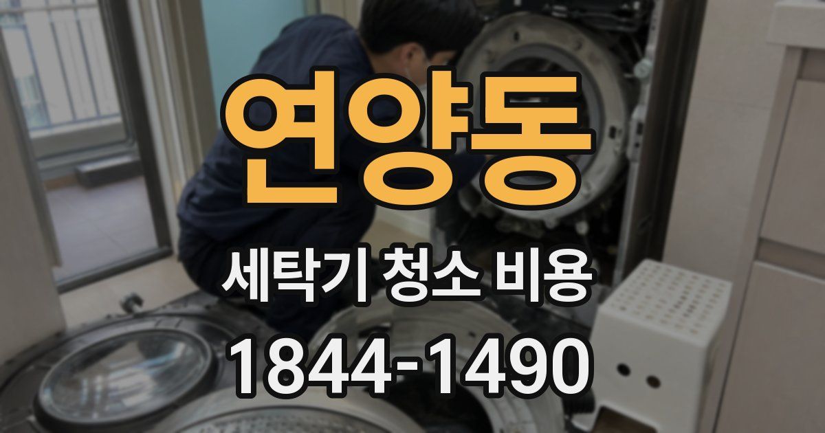연양동 세탁기 청소 비용