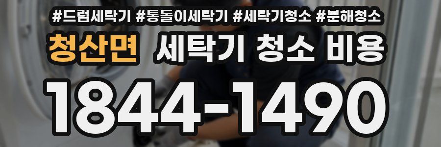 청산면 세탁기 청소 비용