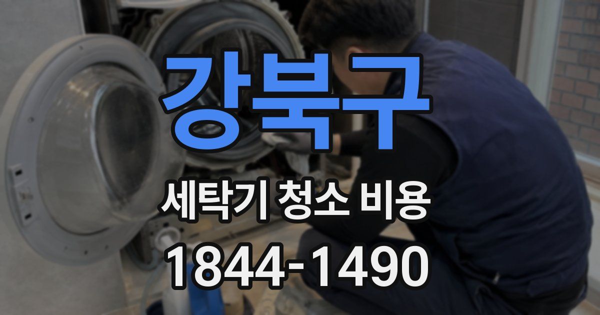 강북구 세탁기 청소 비용
