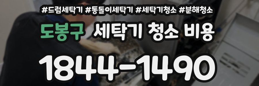 도봉구 세탁기 청소 비용