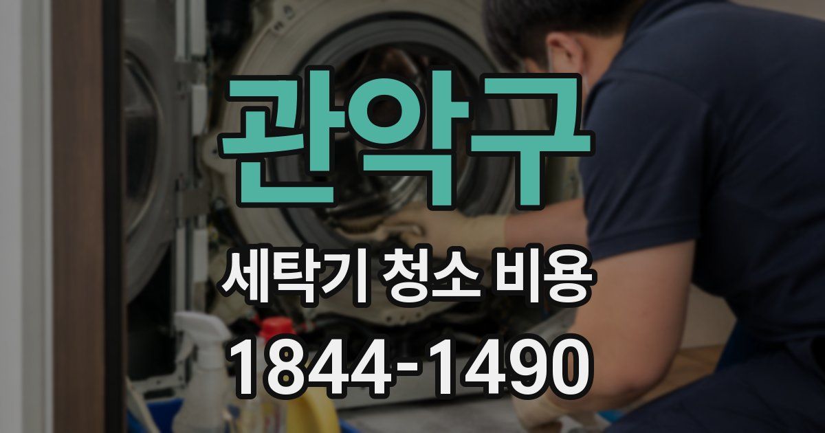 관악구 세탁기 청소 비용