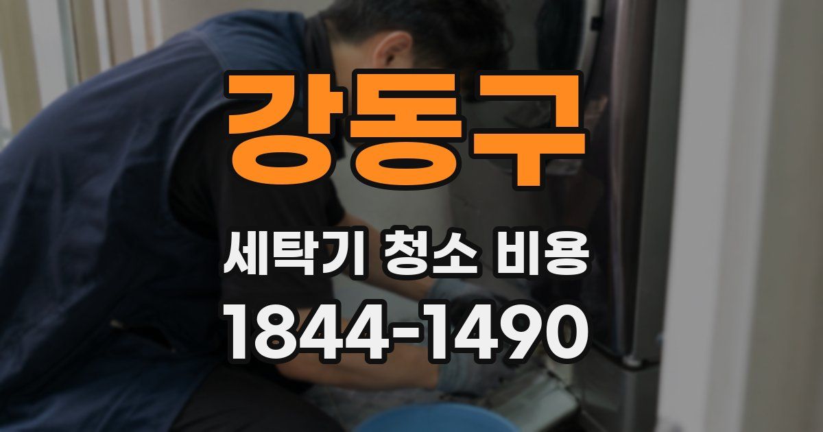 강동구 세탁기 청소 비용