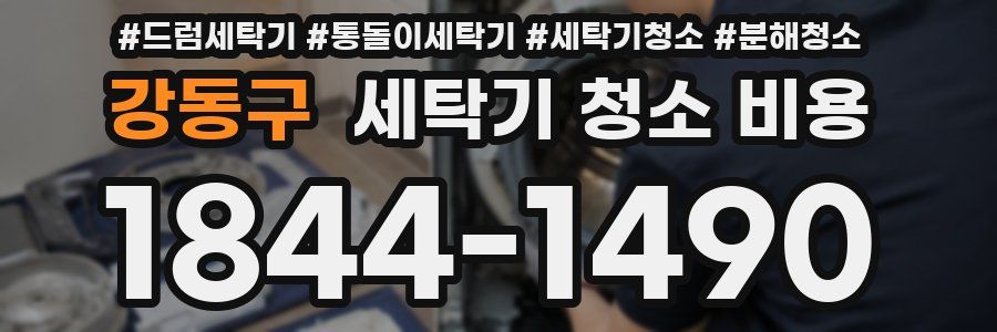 강동구 세탁기 청소 비용