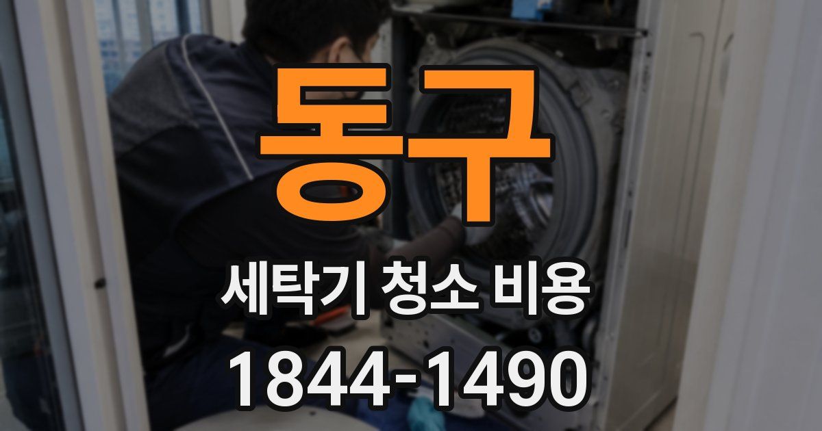 동구 세탁기 청소 비용