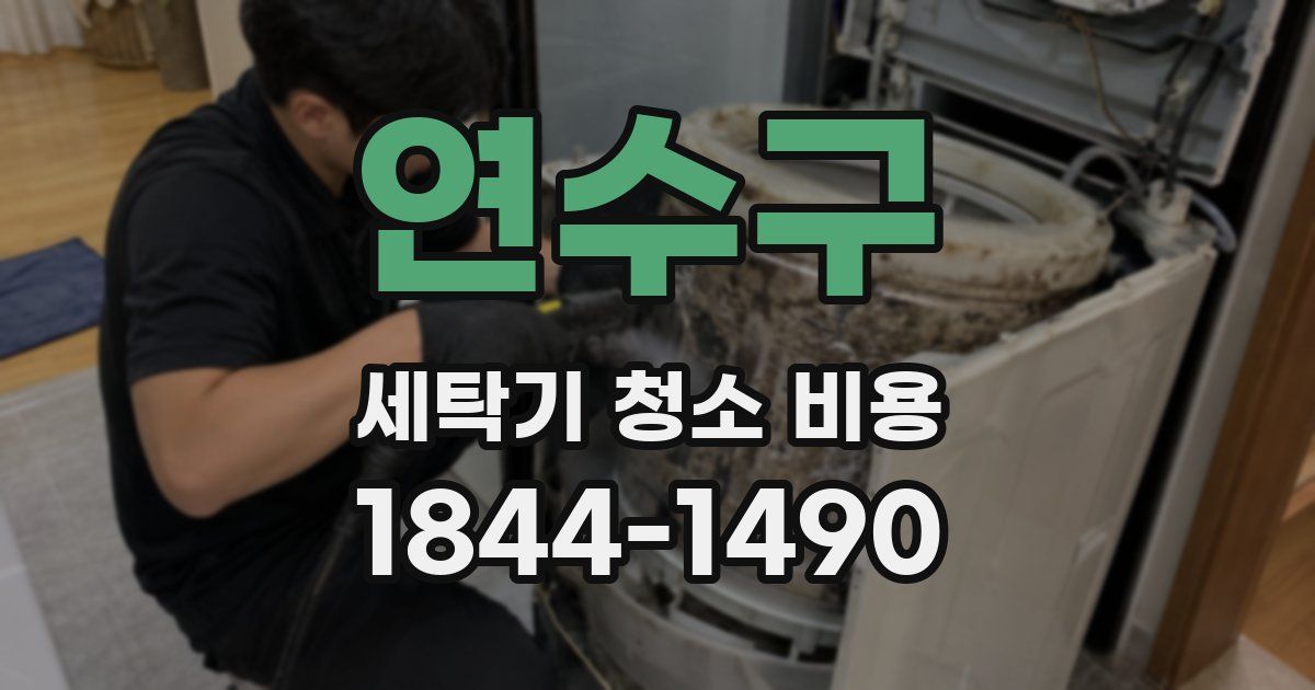 연수구 세탁기 청소 비용