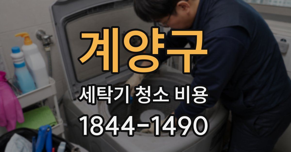 계양구 세탁기 청소 비용