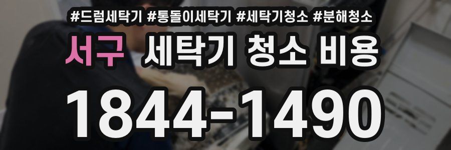 서구 세탁기 청소 비용