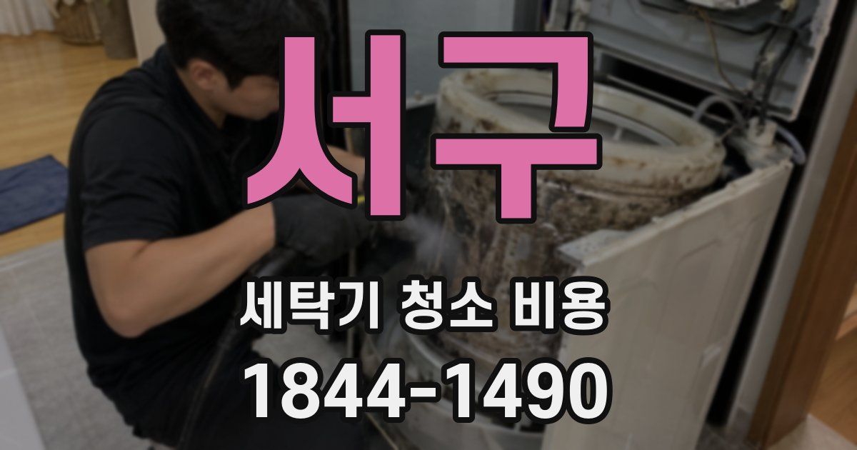서구 세탁기 청소 비용