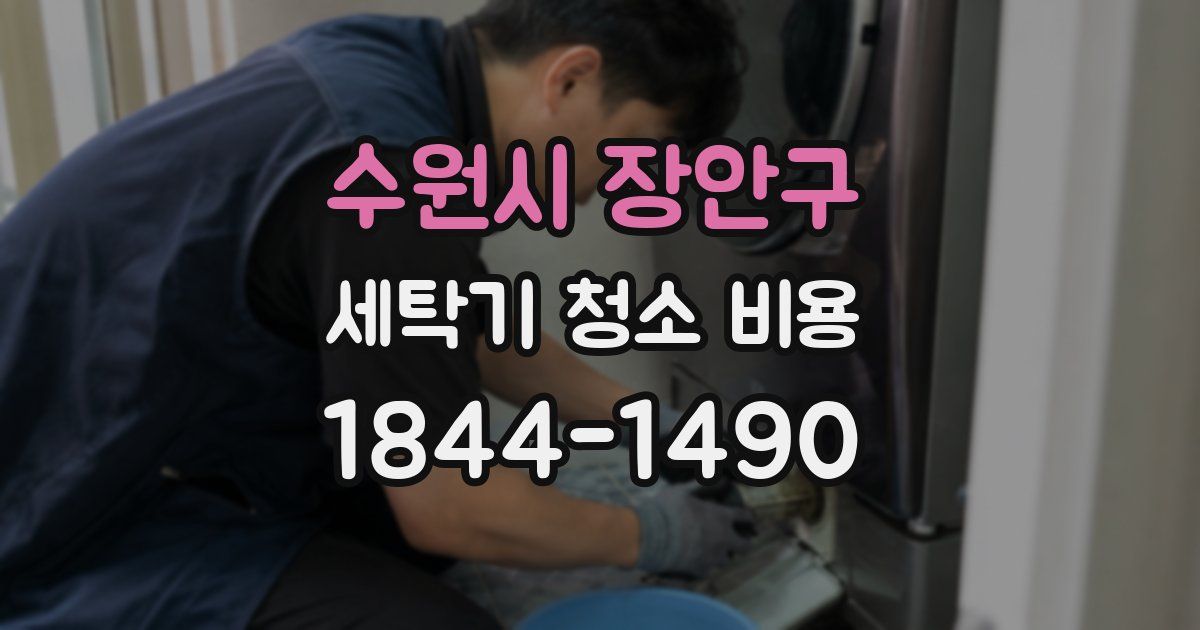 수원시 장안구 세탁기 청소 비용