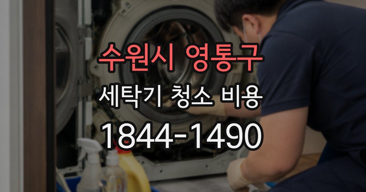 수원시 영통구 세탁기 청소 비용