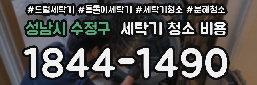 성남시 수정구 세탁기 청소 비용
