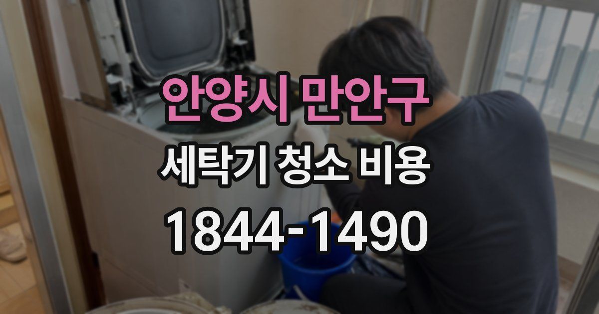 안양시 만안구 세탁기 청소 비용