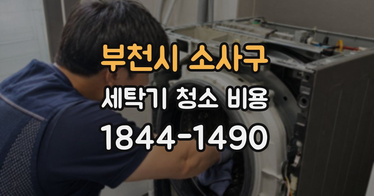 부천시 소사구 세탁기 청소 비용