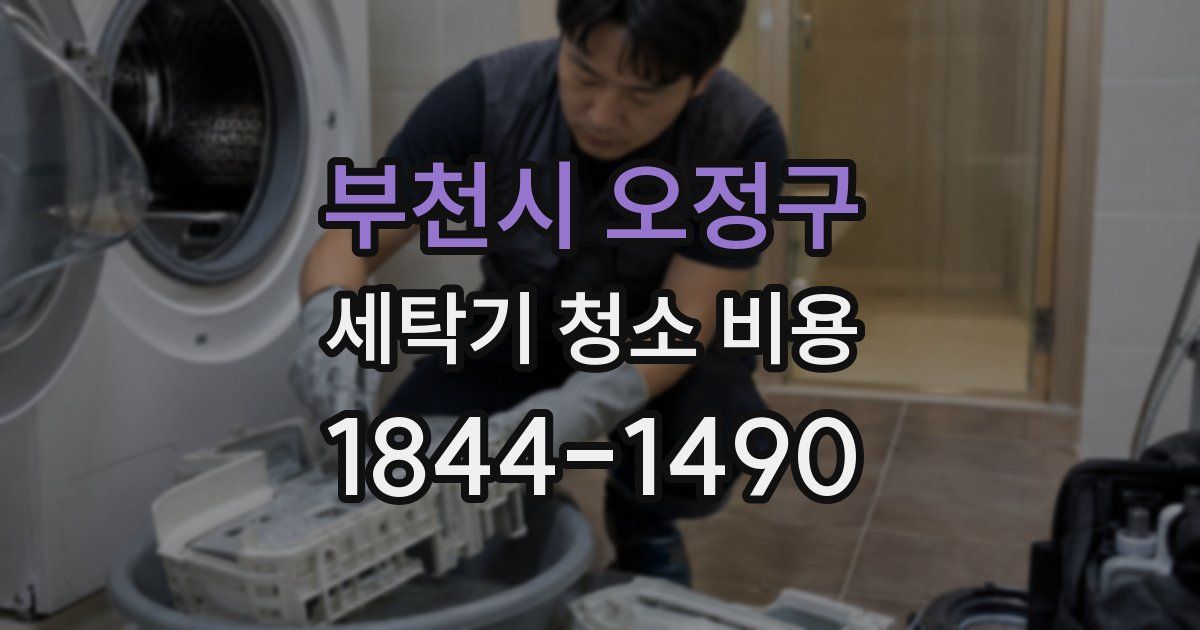부천시 오정구 세탁기 청소 비용