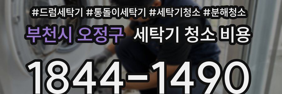 부천시 오정구 세탁기 청소 비용