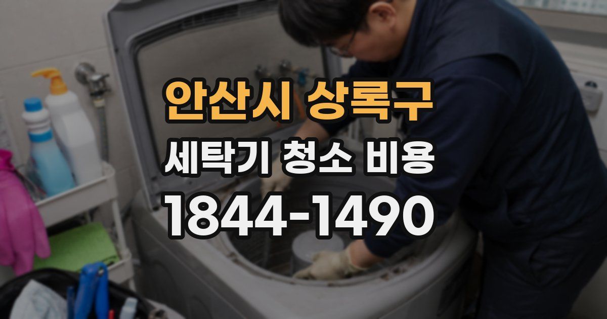안산시 상록구 세탁기 청소 비용