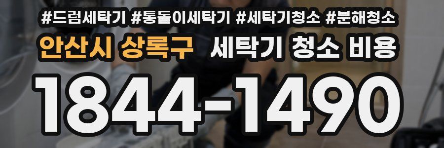 안산시 상록구 세탁기 청소 비용