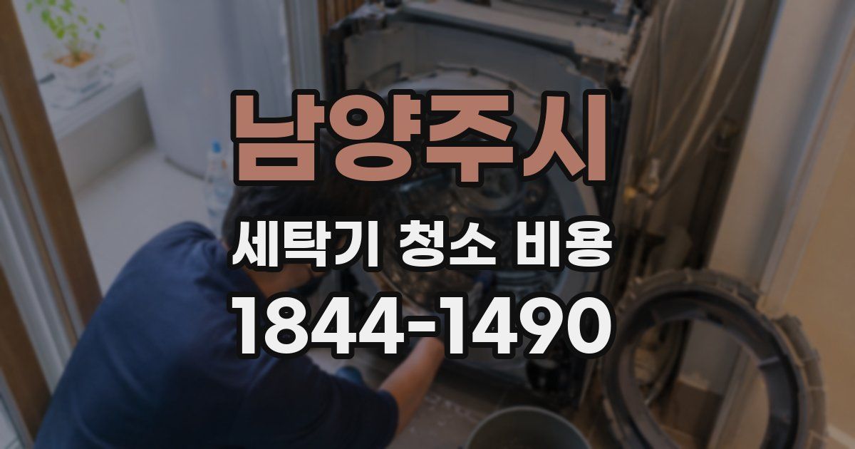 남양주시 세탁기 청소 비용