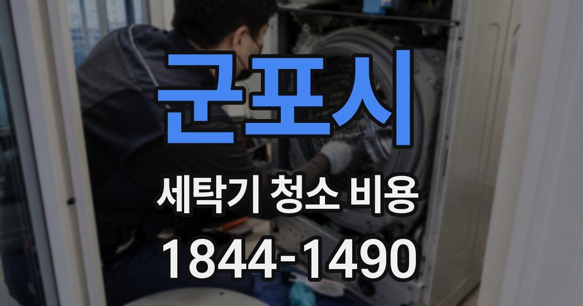 군포시 세탁기 청소 비용
