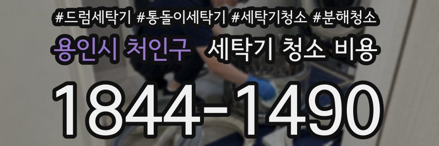 용인시 처인구 세탁기 청소 비용