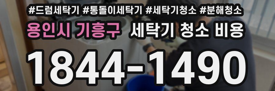 용인시 기흥구 세탁기 청소 비용