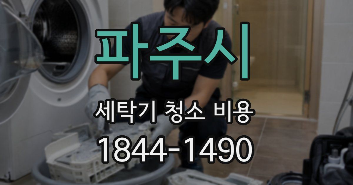 파주시 세탁기 청소 비용