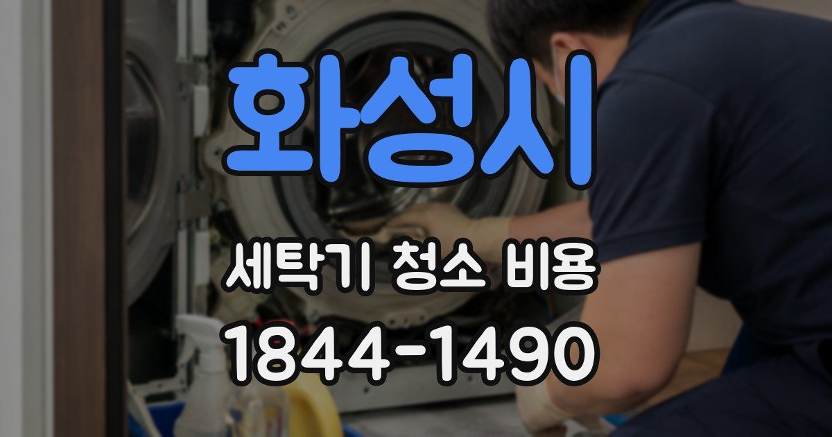 화성시 세탁기 청소 비용